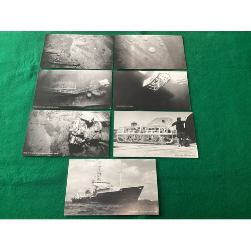 264 - Collectables relating to the sinking of the Titanic – a commemorative cover, postcards and collector... 