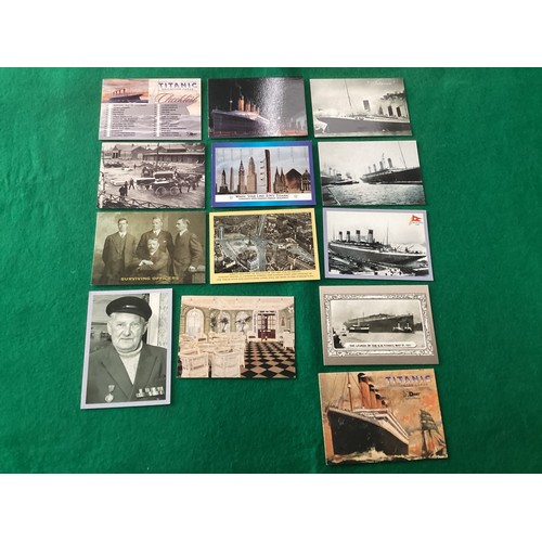 264 - Collectables relating to the sinking of the Titanic – a commemorative cover, postcards and collector... 