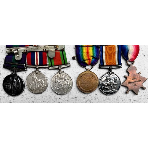 563 - A WW1 trio of 1914-15 Star, Great War & Victory medal to 48979 SPR. G.H. Goodyear R.E. together with... 