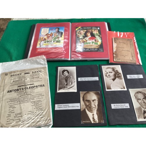 266 - Dozens of old theatre and stage programmes and related ephemera both loose in in albums – many devot... 