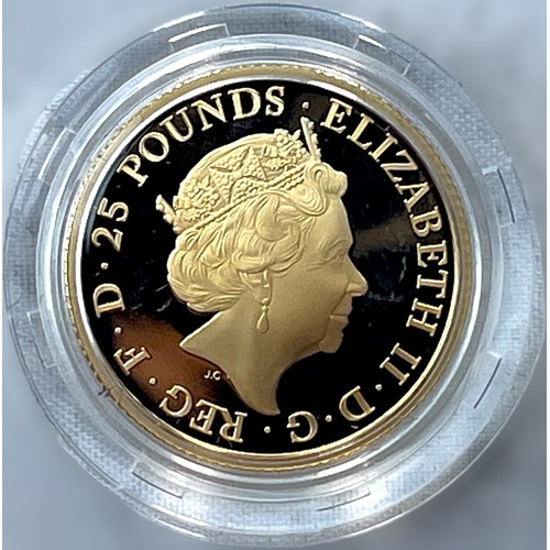 253 - The Royal Mint 'Four Generations of Royalty 2018 UK Quarter-Ounce Gold Proof £25 Coin, 999.9 Au, 7.8... 