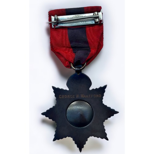 581 - An Edward VII Faithful Service Medal, named to the reverse 'George W. Wakefield,' recorded in the 18... 