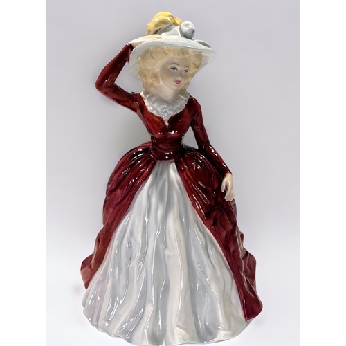 37 - A collection of eight assorted Coalport ‘Ladies of Fashion’ figural ladies including Madeleine, Rose... 