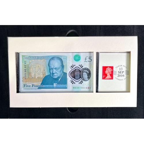 261 - GB modern: Jane Austen Polymer £10 and Churchill £5, both Tower Hill postmarked 14 Sep 2017, sealed ... 