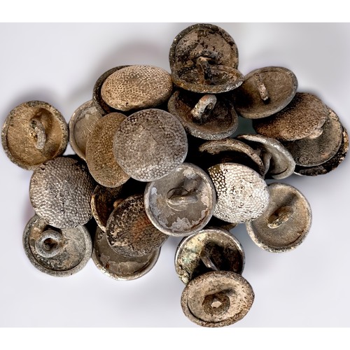 589 - A set of 30x WWII Third Reich German Tunic buttons, recovered near Gumrak, one of the two main Germa... 