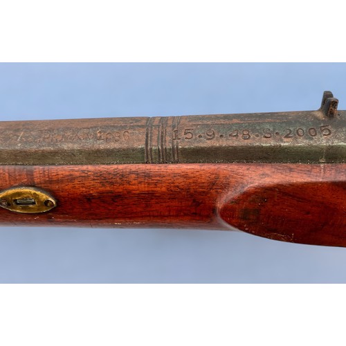 592 - A 19th Century Percussian Lock Musket, Japour Arsenal marks to the 900mm steel barrel, with steel ra... 