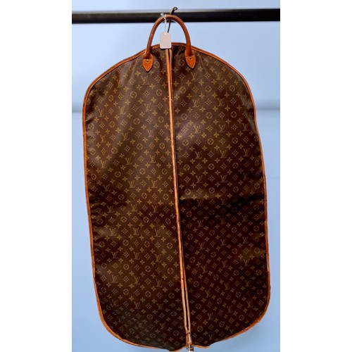 280 - Louis Vuitton Monogram Suit Carrier, Double-sided canvas monogram, with leather handles and seam pip... 