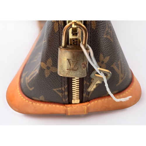 279 - Louis Vuitton, a monogram Alma handbag, designed with a monogram coated canvas exterior, smooth vach... 