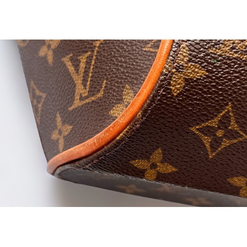 278 - Louis Vuitton Monogram Ellipse MM handbag, monogram coated canvas exterior, gold-tone hardware, tan ... 