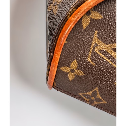 278 - Louis Vuitton Monogram Ellipse MM handbag, monogram coated canvas exterior, gold-tone hardware, tan ... 