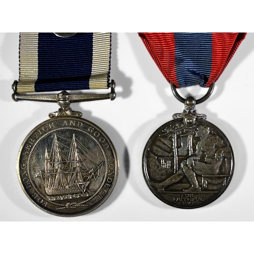 687 - An Elizabeth II Naval medal ‘For Long Service And Good Conduct’, awarded to M.928538 A. N. Comber O.... 