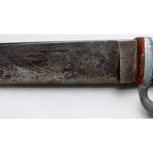 532 - A WW2 Third Reich 'Hitler Youth' Dagger, plain blade stamped REM – M7/13, hilt with enamelled red an... 