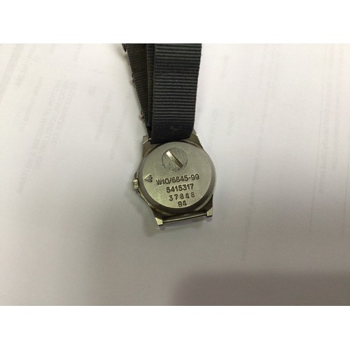 137 - A military issue CWC G10 ‘Semi Fat’ quartz stainless steel wristwatch, C.1984, probably series II, t... 