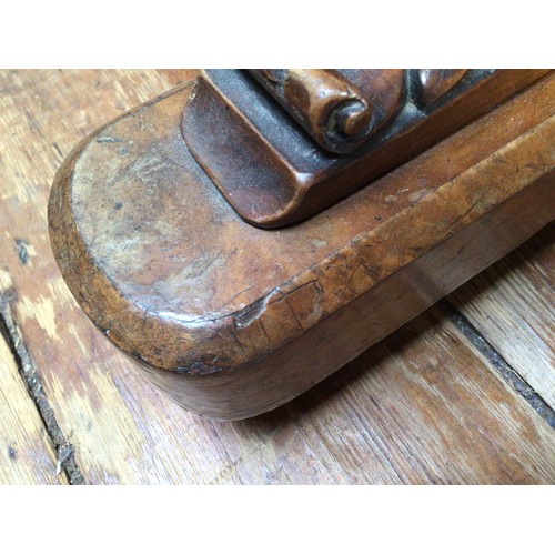 419 - A Victorian walnut veneered Davenport desk, with secret button to operate the rising stationary comp... 