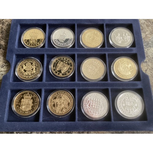 249 - Thirty-two coins – in their original case – minted by the Westminster Mint, from its ‘the Historic C... 