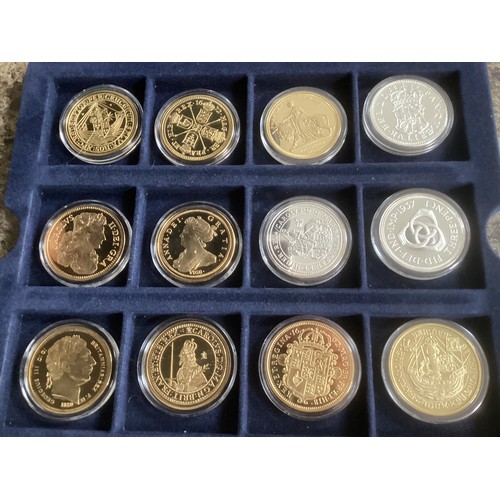 249 - Thirty-two coins – in their original case – minted by the Westminster Mint, from its ‘the Historic C... 