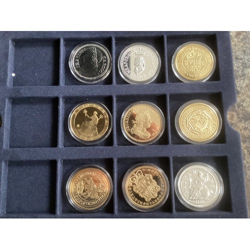 249 - Thirty-two coins – in their original case – minted by the Westminster Mint, from its ‘the Historic C... 