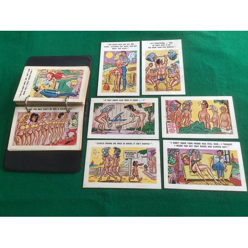 265 - Approximately 270 standard-size comic postcards (see 1st photo) by various publishers, including Ped... 