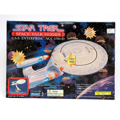 336 - Three Star Trek: The Next Generation boxed vehicle playsets with lights and sounds by Playmates and ... 