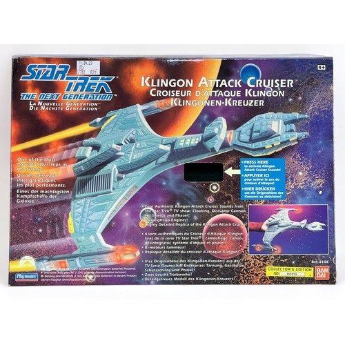 336 - Three Star Trek: The Next Generation boxed vehicle playsets with lights and sounds by Playmates and ... 