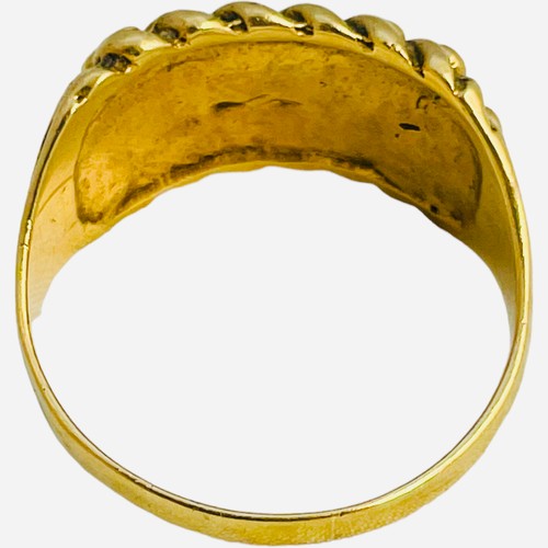 167 - A 9ct gold Keeper ring, 7.9 grams. Y1/2 – Z