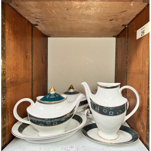 18 - A Royal Doulton ‘Carlyle’ pattern part tea and coffee service comprising, a teapot, cups, coffee can... 