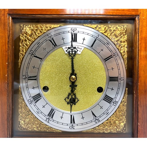 398 - A 'Thwaites & Reed' eight-day striking and chiming mantel clock, with later Tander DA-010 movement w... 