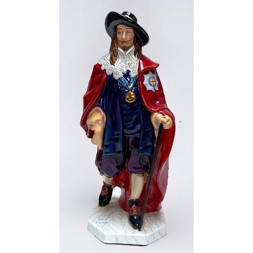 27 - A large Royal Doulton limited edition figure modelled as King Charles I, HN3459, 24/350, hand-made a... 