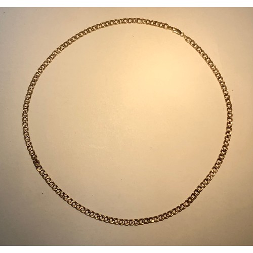 232 - A 9ct gold curb link chain, gross weight approximately 10g