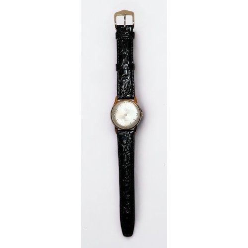 122 - A gents 9ct gold cased Tudor Royal wristwatch, c.1950’s, the silvered dial with batons denoting hour... 