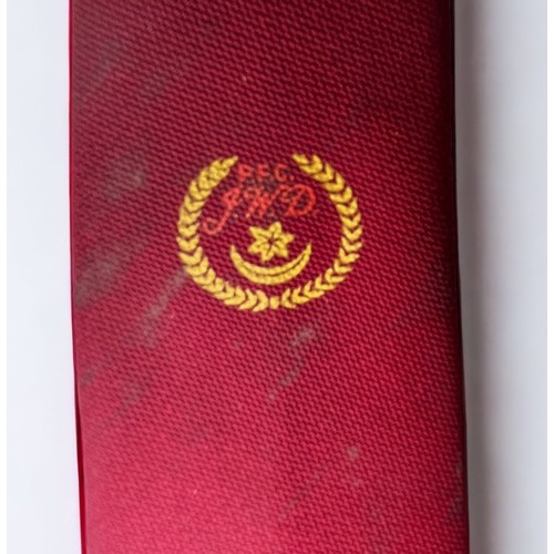 330 - A red tie, believed to have previously belonged to Portsmouth FC legend, former player and manager, ... 