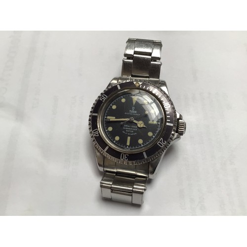 121 - A rare gents stainless steel Tudor Oyster-Prince Submariner automatic wristwatch, model 7928,  C.196... 