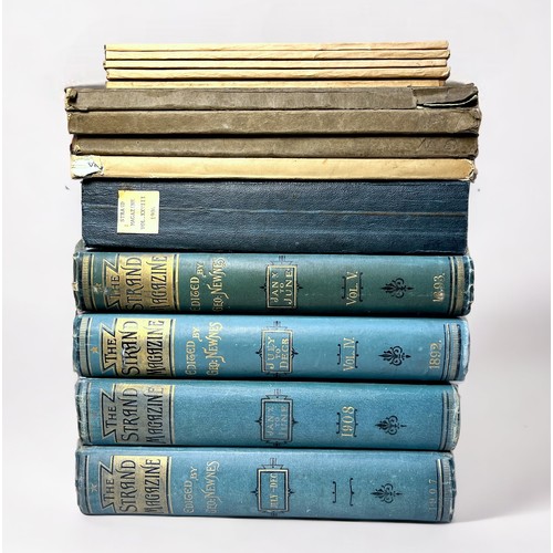 431 - Strand Magazine, Bound Volumes Jan-Jun 1908, Jul-Dec 1892, Jul-Dec 1907, Jan-Jun1893, vol XXVIII 190... 