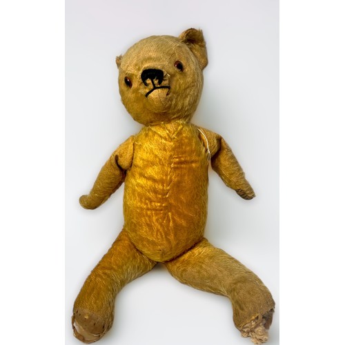 354 - A vintage Teddy bear together with an otter by Alresford Crafts Ltd, and a stuffed terrier dog with ... 