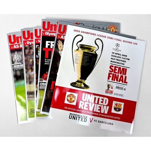 341 - A collection of Manchester United memorabilia from the 2008 UEFA Champions League run, comprising, s... 