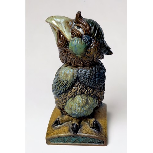 40 - A ceramic Wally bird, in the style of Martin Bros, by Andrew Hull for Burslem Pottery, impressed mar... 