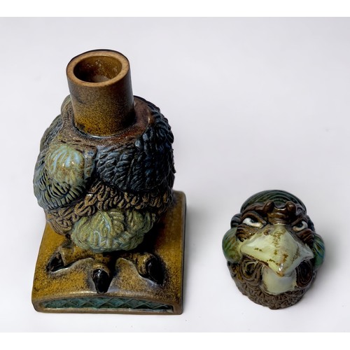 40 - A ceramic Wally bird, in the style of Martin Bros, by Andrew Hull for Burslem Pottery, impressed mar... 