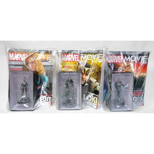 357 - Three various official Disney figurine sets from the Marvel: Avengers film series, comprising, Aveng... 