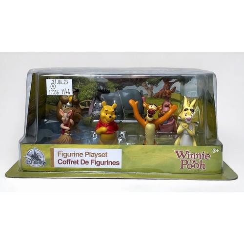 356 - Five official Disney figurine sets from various films, including The Lion King Mega Figurine Set, Ma... 