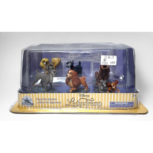 356 - Five official Disney figurine sets from various films, including The Lion King Mega Figurine Set, Ma... 