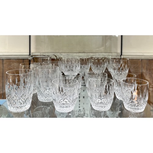 41 - A collection of Waterford Crystal ‘Colleen’ pattern glassware, softly rounded with delicate oval and... 