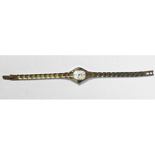 206 - A ladies gold-plated Sekonda wristwatch, together with a collection of assorted costume jewellery in... 