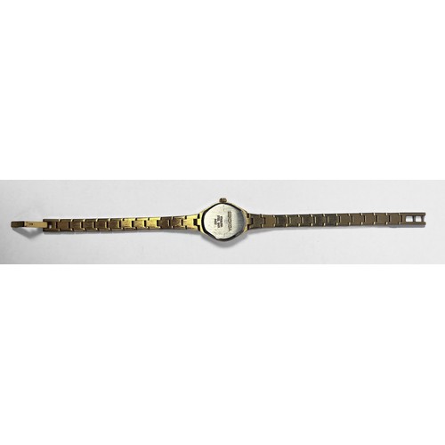 206 - A ladies gold-plated Sekonda wristwatch, together with a collection of assorted costume jewellery in... 