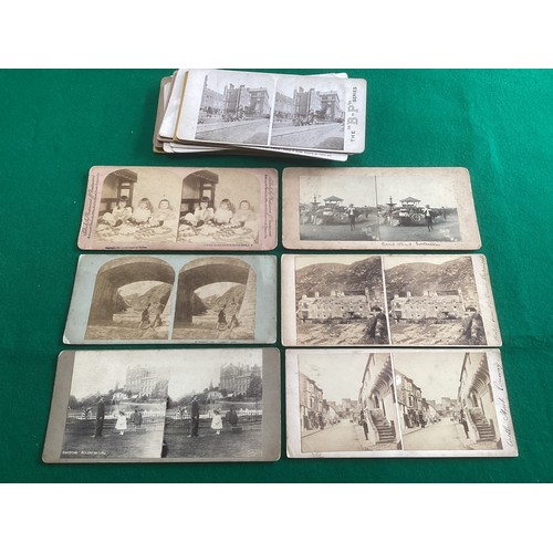 281 - A Victorian stereoscope 3D viewer in good working order and 22 stereo cards (all pictured). The ster... 