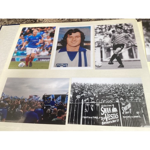 347 - An album containing approximately 120 6” x 4” photos of Portsmouth Football club ex-players and mana... 