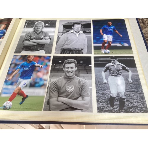 347 - An album containing approximately 120 6” x 4” photos of Portsmouth Football club ex-players and mana... 