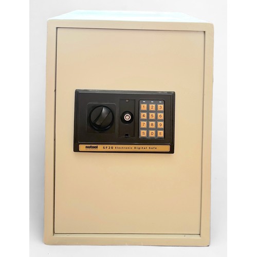 326 - A Nutool SF20 Electronic Digital Safe, with battery operated key code pad and physical key lock, flo... 