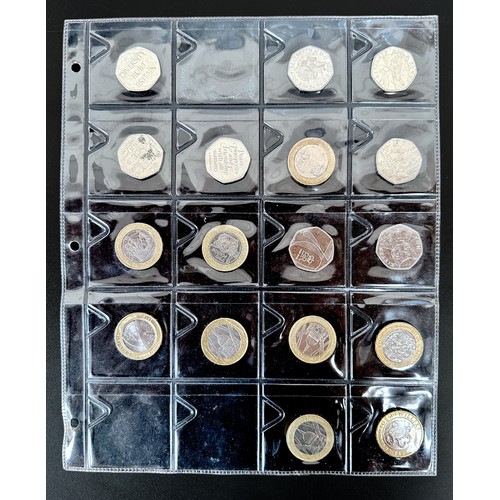 261 - A collection of 49 various commemorative special edition £2 coins including William Shakespeare, Rob... 