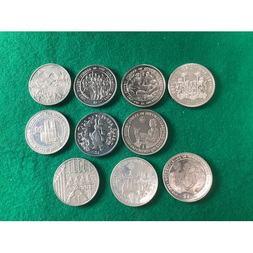 240 - Various coins including a sterling silver proof coin, weighing 28.28 grammes, to commemorate Charles... 