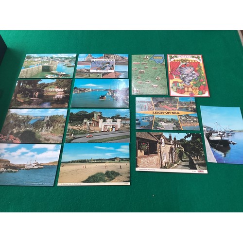 254 - A box containing approximately 700 standard-size postcards from the 1970s/80s era – mostly British t... 